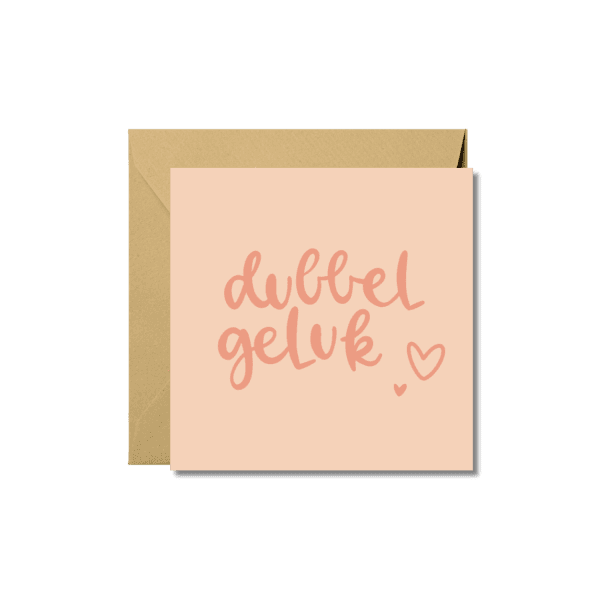 Wenskaart | Dubbel geluk