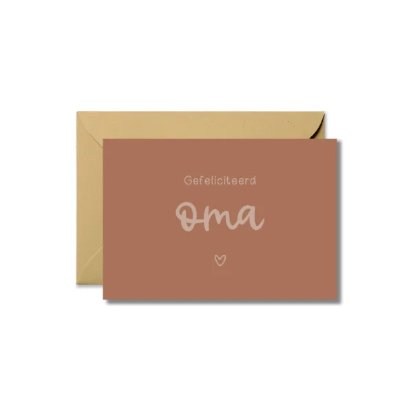 Wenskaart | Gefeliciteerd oma