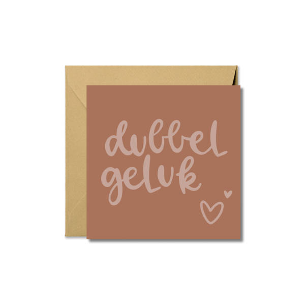 Wenskaart | Dubbel geluk