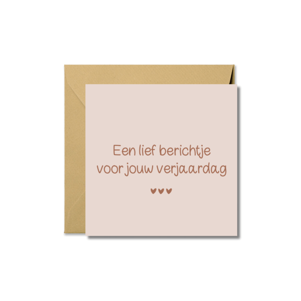 Wenskaart | Lief berichtje voor jouw verjaardag