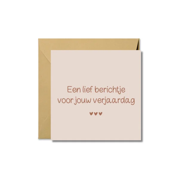 Wenskaart | Lief berichtje voor jouw verjaardag