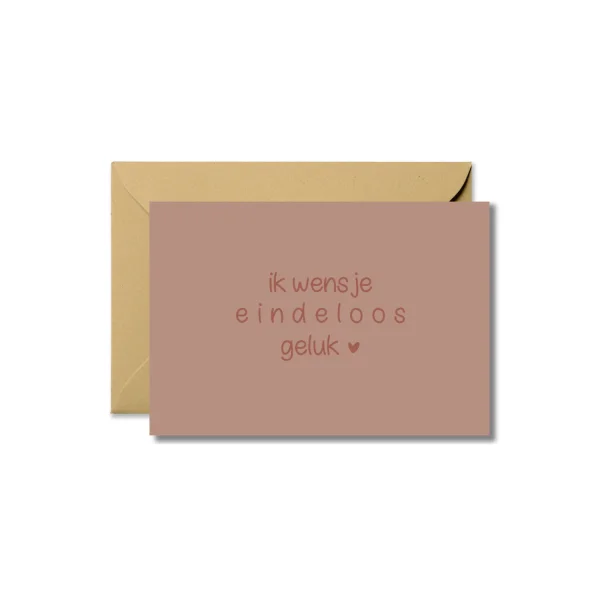 Wenskaart | Eindeloos geluk