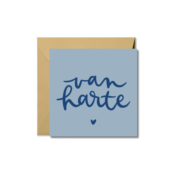 Wenskaart | Van harte