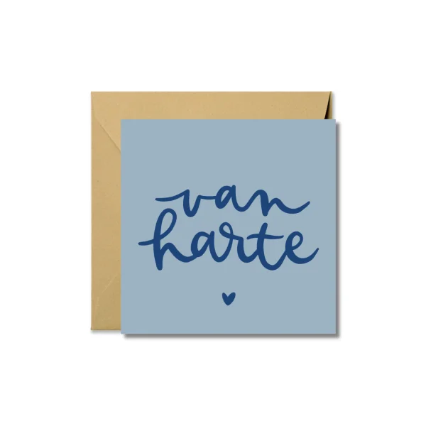 Wenskaart | Van harte