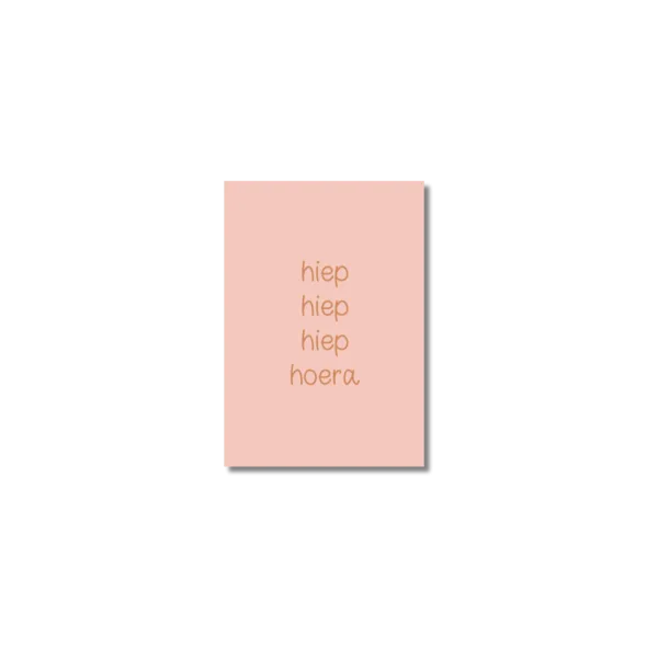 Minikaart | Hiep hiep hiep hoera
