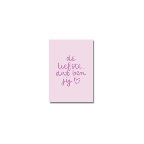 Minikaart | De liefste dat ben jij