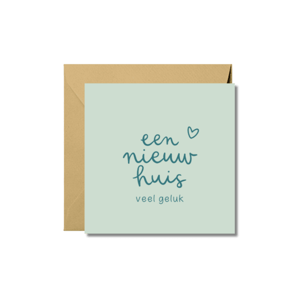 Wenskaart | Een nieuw huis