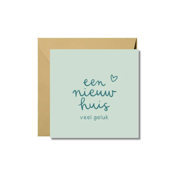 Wenskaart | Een nieuw huis