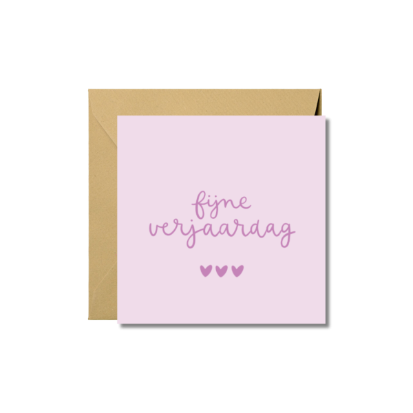Wenskaart | Fijne verjaardag