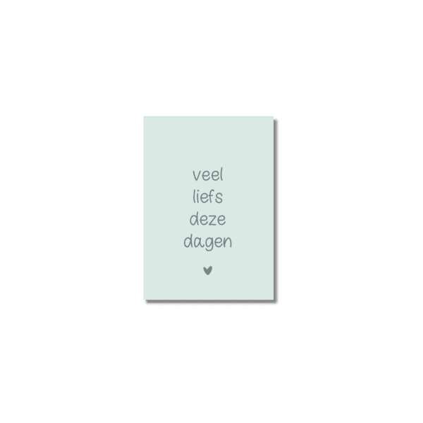 Minikaart | Veel liefs deze dagen