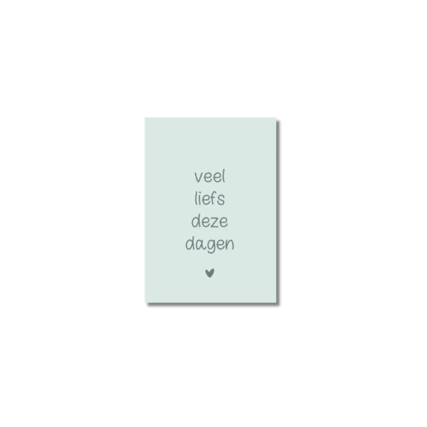 Minikaart | Veel liefs deze dagen