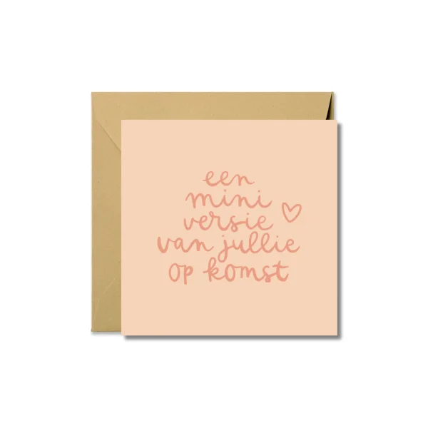 Wenskaart | Een miniversie van jullie op komst