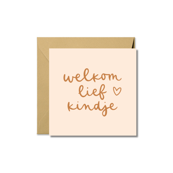 Wenskaart | Welkom lief kindje