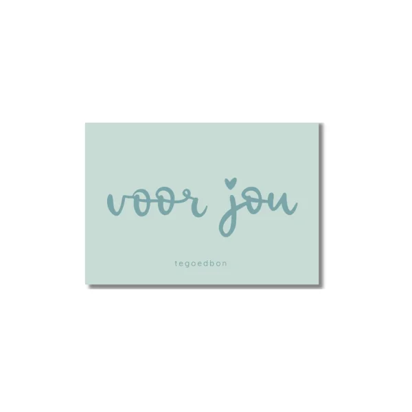 Tegoedbon blanco | Voor jou - Afbeelding 2