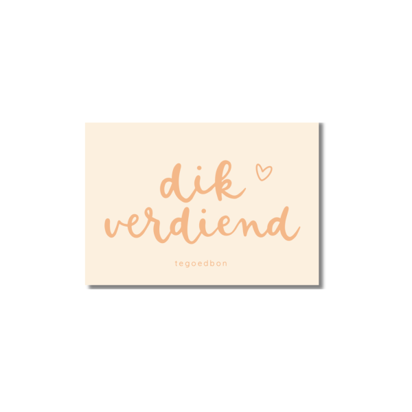 Tegoedbon blanco | Dik verdiend - Afbeelding 2
