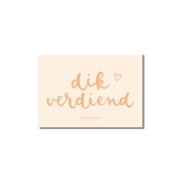 Tegoedbon blanco | Dik verdiend - Afbeelding 2