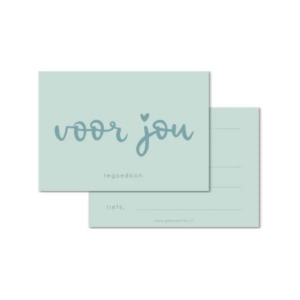 Set van 6 blanco tegoedbonnen – Voor persoonlijke cadeaus - Afbeelding 3