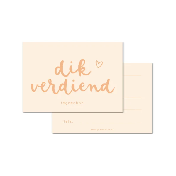 Set van 6 blanco tegoedbonnen – Voor persoonlijke cadeaus - Afbeelding 4