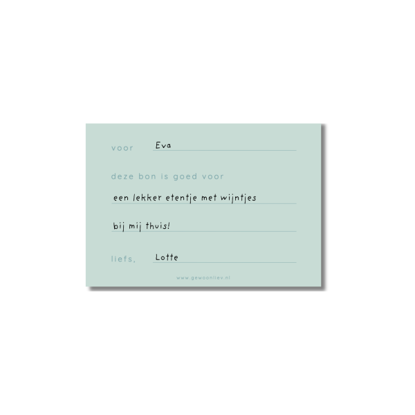 Tegoedbon blanco | Voor jou - Afbeelding 4