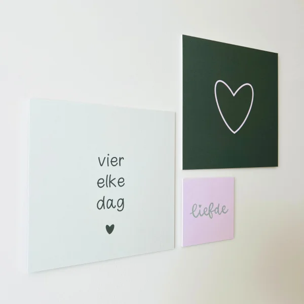 Set forex tegeltjes | Vier elke dag + hart groot + liefde - Afbeelding 5