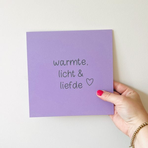 Forex tegeltje | Warmte, licht & liefde