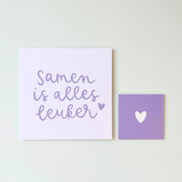 Set forex tegeltjes | Samen is alles leuker + klein hartje