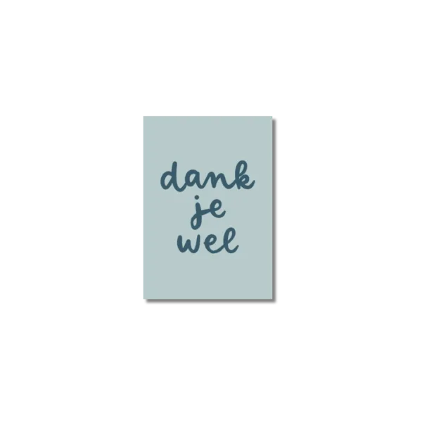 Minikaart | Dank je wel
