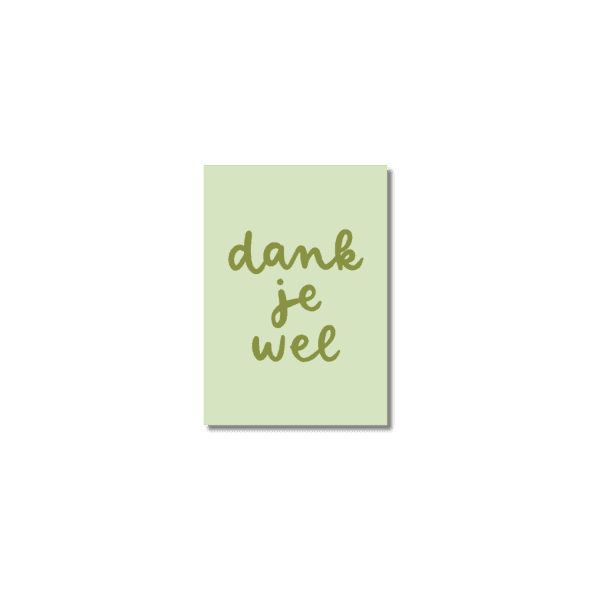 Minikaart | Dank je wel