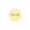 Cadeaulabel | Feest (met goudfolie)