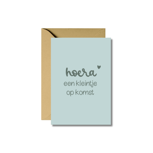 Wenskaart | Een kleintje op komst