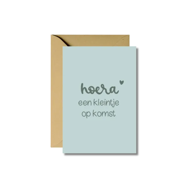 Wenskaart | Een kleintje op komst