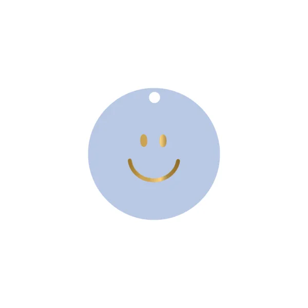 Cadeaulabel | Smiley (met goudfolie)