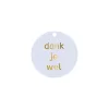 Cadeaulabel | Dank je wel (met goudfolie)