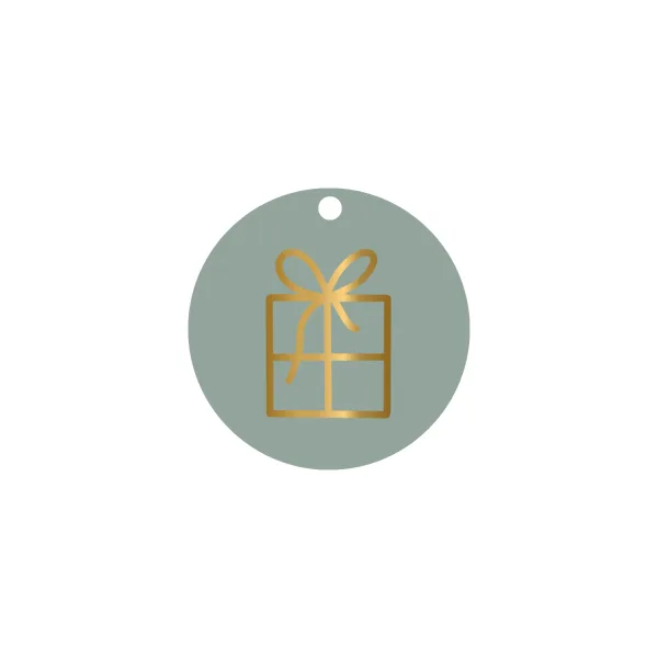 Cadeaulabel | Cadeautje (met goudfolie)