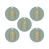 Cadeaulabels Cadeautje | set van 5 (met goudfolie)