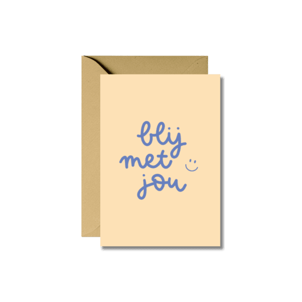 Wenskaart | Blij met jou