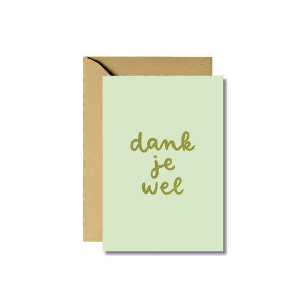 Wenskaart | Dank je wel