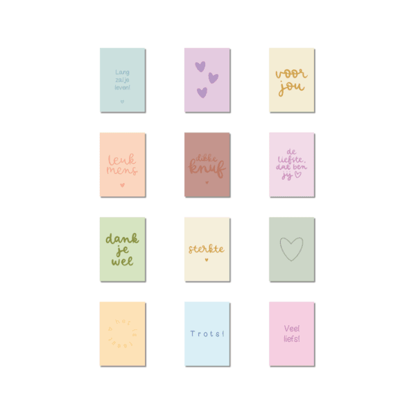 Minikaarten set | Voor elk moment (12 stuks)