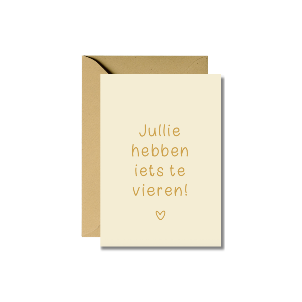 Wenskaart | Jullie hebben iets te vieren