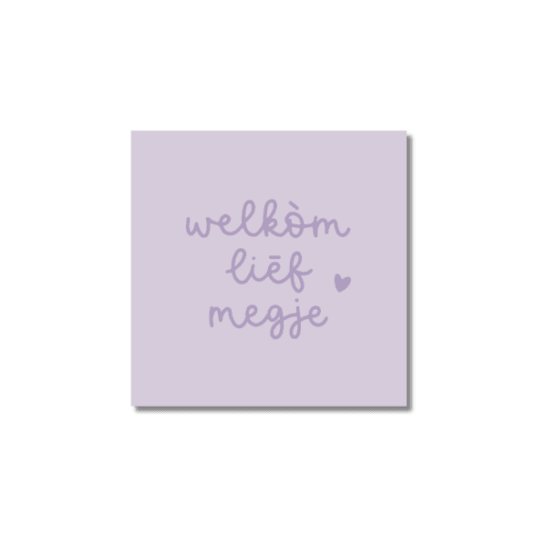 Ansichtkaart Venrays dialect | Welkòm liēf megje