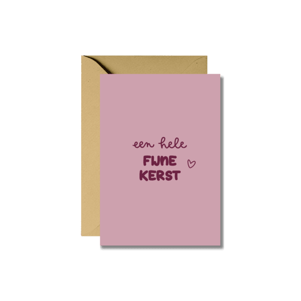 Wenskaart | Een hele fijne kerst