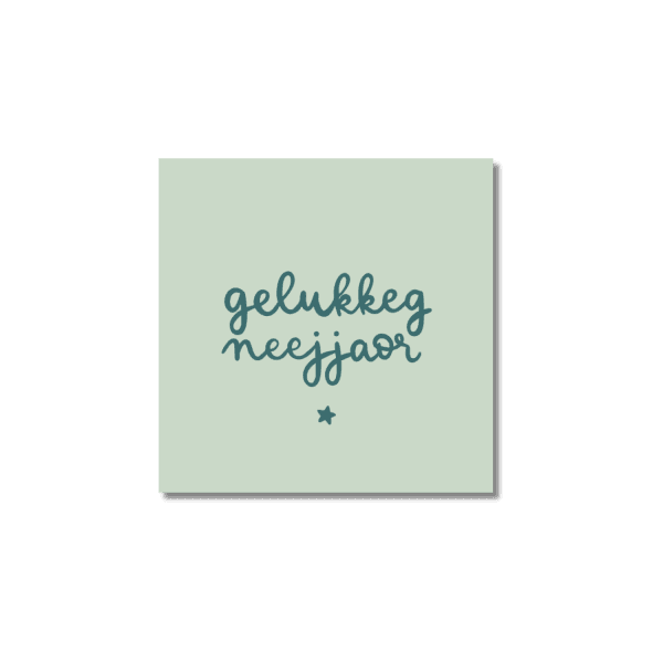 Ansichtkaart Venrays dialect | Gelukkeg neejjaor