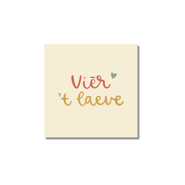 Ansichtkaart Vastelaovend Venrays dialect | Viēr 't laeve