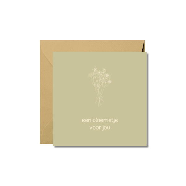 Wenskaart | Een bloemetje voor jou