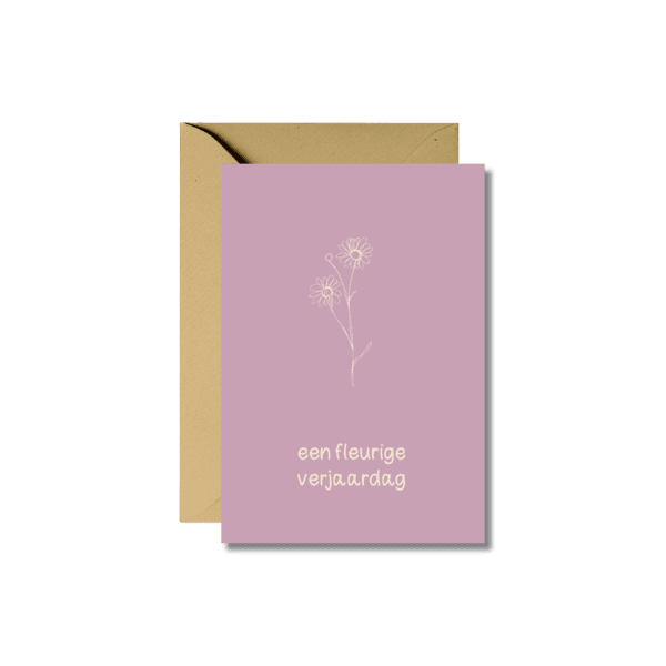 Wenskaart | Een fleurige verjaardag