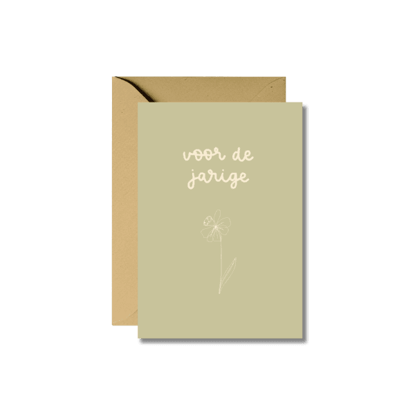 Wenskaart | Voor de jarige